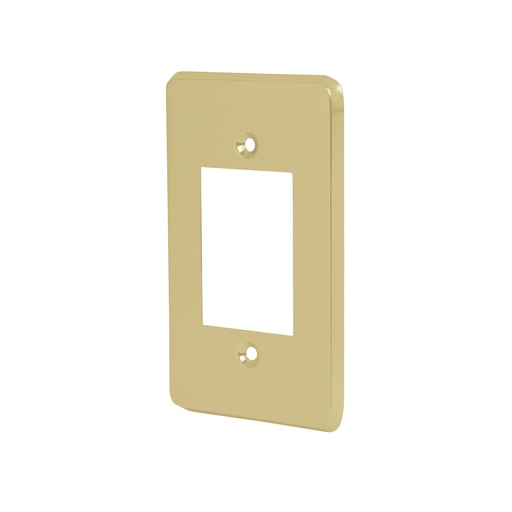 [46437] Placa 3 módulos, de aluminio, línea Económica, Volteck