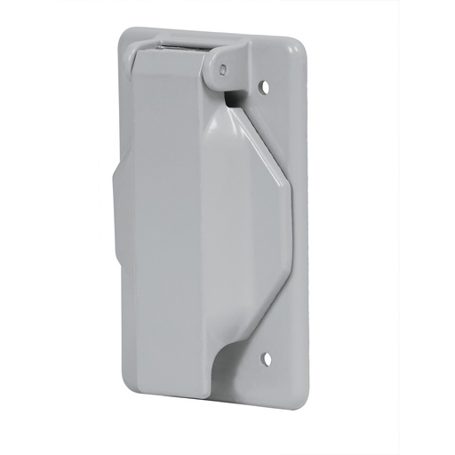 [46434] Placa tipo FS con cubierta, sencilla, sobreponer, Volteck