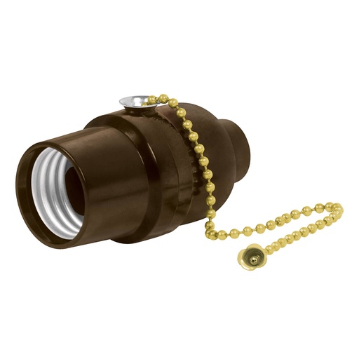 [46533] Portalámpara de baquelita, con interruptor de cadena,Volteck