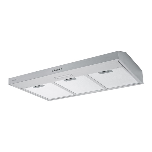 [46537] Campana extractora 80 cm, de pared, acero inoxidable, Foset