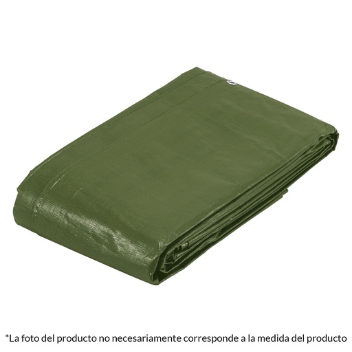 [16376] Lona uso rudo, verde olivo, 4 X 6 m, Truper Expert