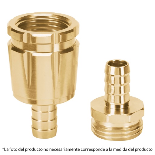 [101169] Juego de conectores 3/4' macho/hembra robustos de aluminio