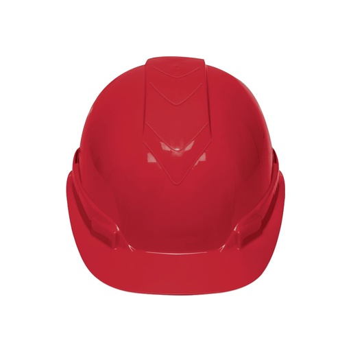 [101271] Casco de seguridad ventilado, ajuste de matraca, rojo