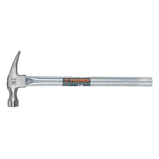 [16702] Martillo tubular pulido 16 oz uña recta, Truper