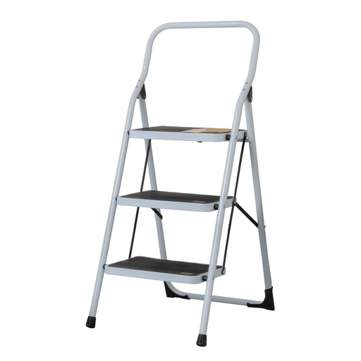 [24120] Escalera tubular, plegable, 3 peldaños, Pretul