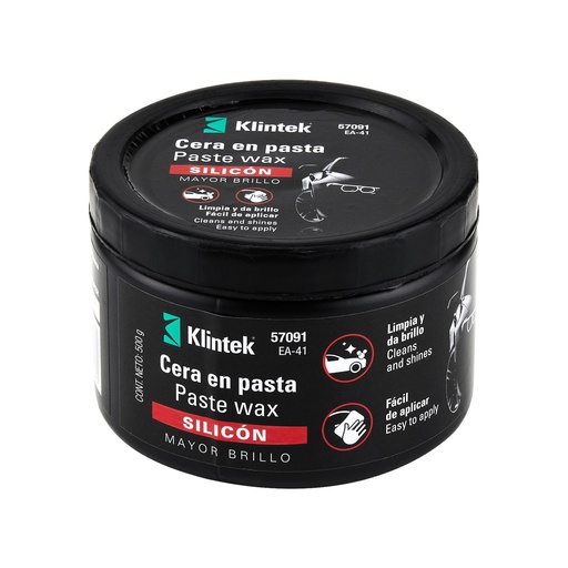 [57091] Cera en pasta de silicón para auto, 500 g, Klintek