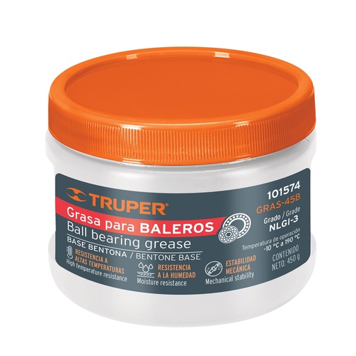 [101574] Grasa de bentona para baleros 450 g, Truper