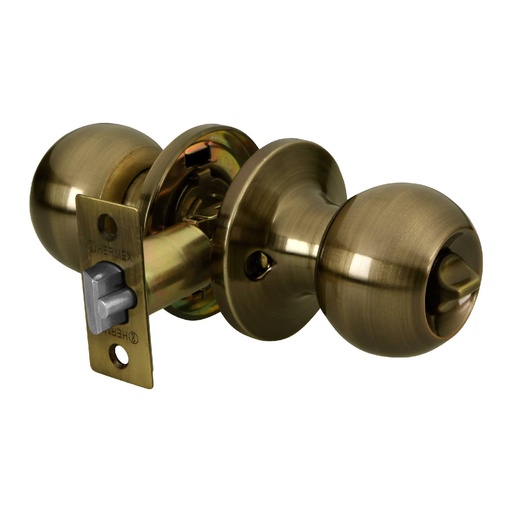 [28071] Cerradura esfera tubular, recámara, antiguo, blíster, Basic