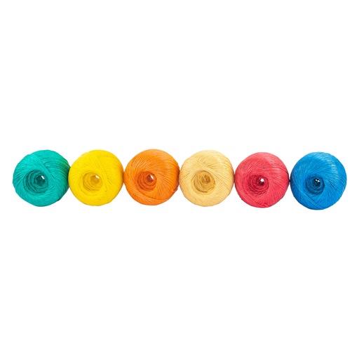 [45031] Rollo de rafia de 410 m colores surtidos calibre 2.2 g/m