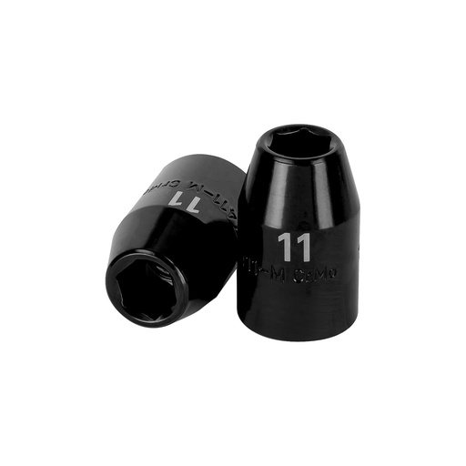 [12411] Dado cuadro 1/2' de impacto 6 puntas de 11 mm, Truper