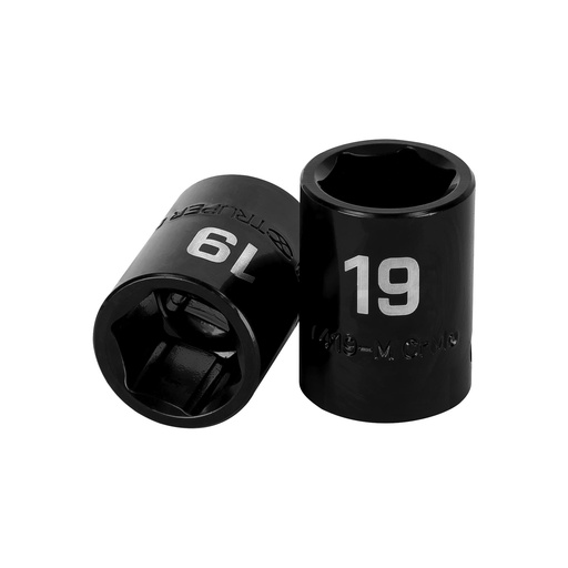 [12419] Dado cuadro 1/2' de impacto 6 puntas de 19 mm, Truper