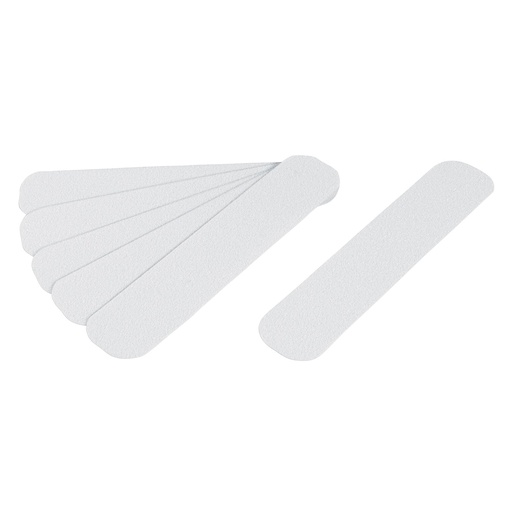 [12531] Tarjeta 6 tiras 23cm antiderrapantes blancas 50mm c/abrasivo