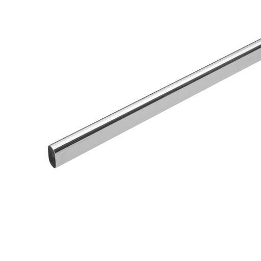 [45898] Tubo ovalado de 1.8 m en acero cromado para closet, Hermex