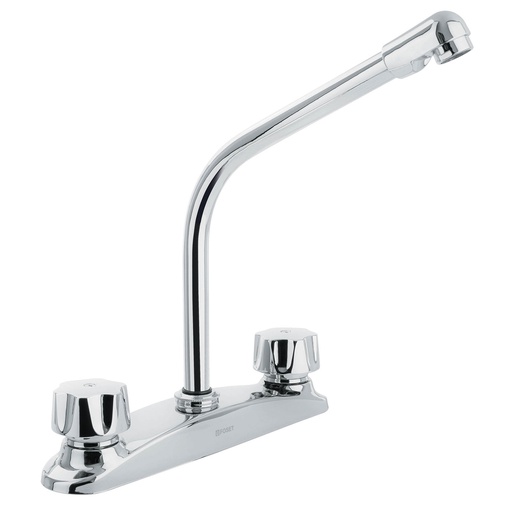 [45629] Mezcladora inox 8' p/fregadero, cuello cobra, standard,Foset