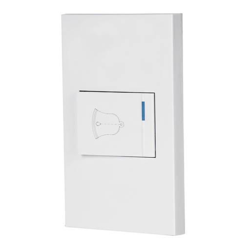 [45604] Placa armada 1 interruptor de timbre,1.5mod, Española,blanco