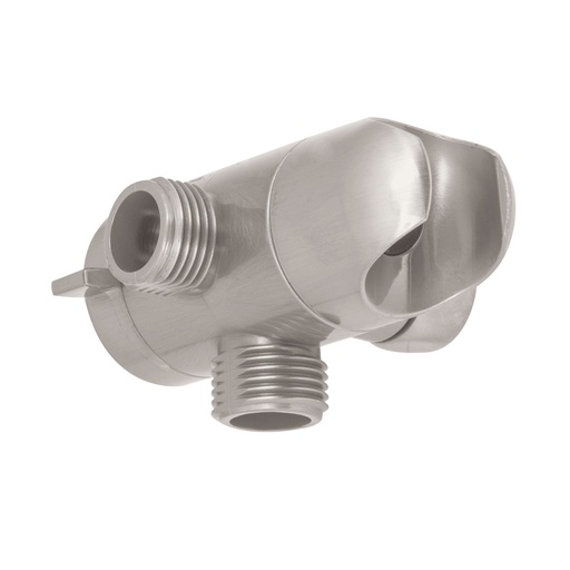 [49961] Desviador de 3 vías para brazo con soporte, satín, Riviera