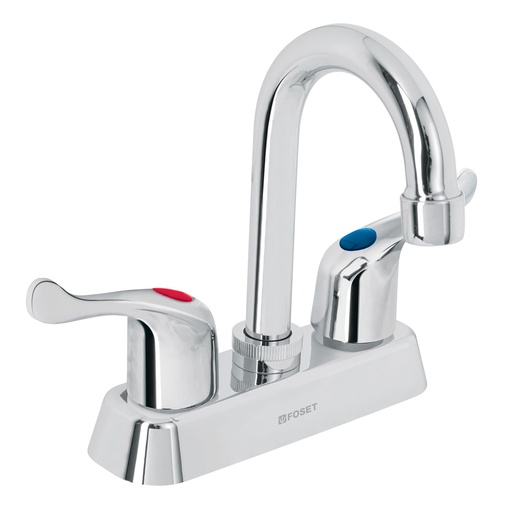 [45513] Mezcladora plástica 4' cuello tipo bar para lavabo, palanca