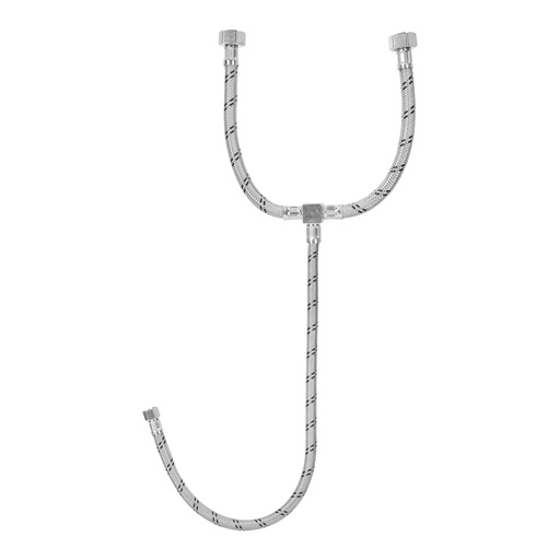 [45506] Manguera 'T', acero inox, 55 cm, para lavabo, Latam, Foset