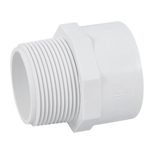 [45546] Adaptador macho de PVC de 1-1/2', Foset