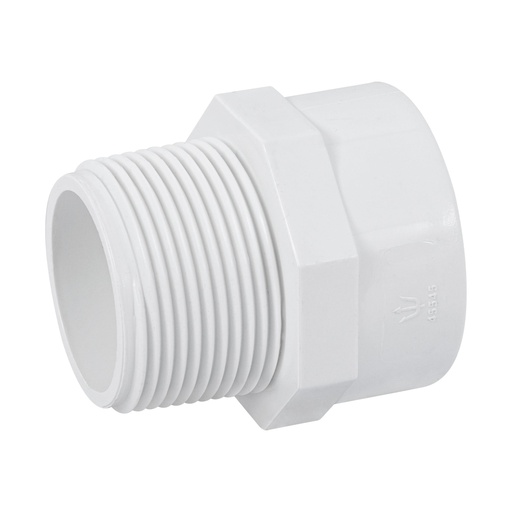 [45545] Adaptador macho de PVC de 1-1/4', Foset