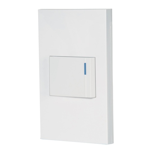 [45592] Placa armada 1 interruptor, 1.5 módulos, Española, blanco