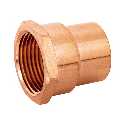 [49658] Conector de cobre, rosca interior 1', Foset