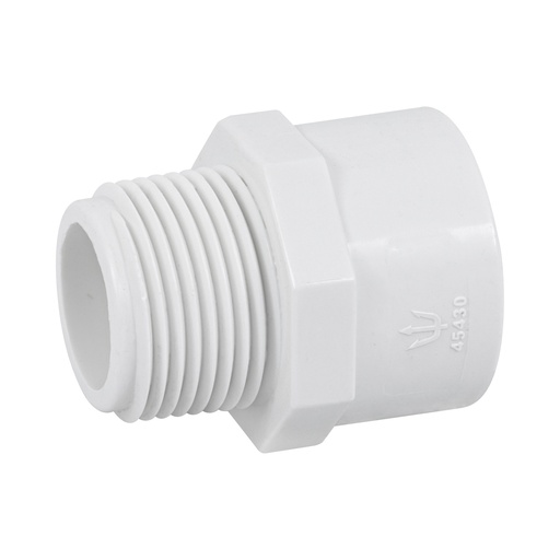 [45430] Adaptador macho de PVC de 3/4', Foset