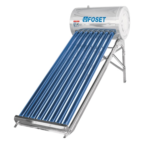 [45274] Calentador solar de agua de 8 tubos 92 L, 2 personas, Foset