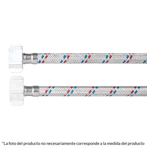 [49769] Manguera WC, aluminio, 1/2'x7/8', 50 cm, plást/plást, Basic