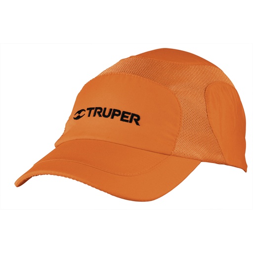 [60438] Gorra Truper color naranja, 100% poliéster respirable
