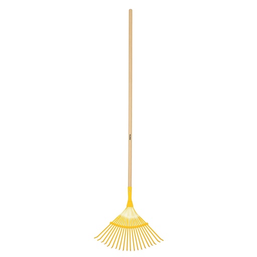 [21431] Escoba metálica para jardín cabeza curva, 20 dientes, Pretul