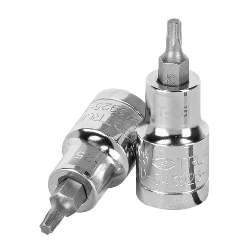 [13435] Dado punta torx T-25, cuadro 1/2', Truper