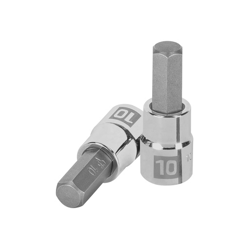 [13490] Dado punta hexagonal de 10 mm, cuadro 3/8', Truper