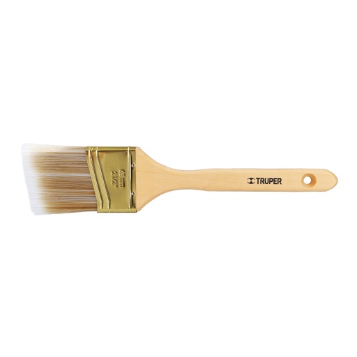 [13340] Brocha cerdas sintéticas 2-1/2' corte angular, mango madera