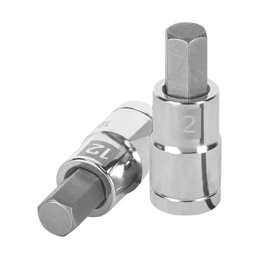 [13284] Dado punta hexagonal de 12 mm, cuadro 1/2', Truper