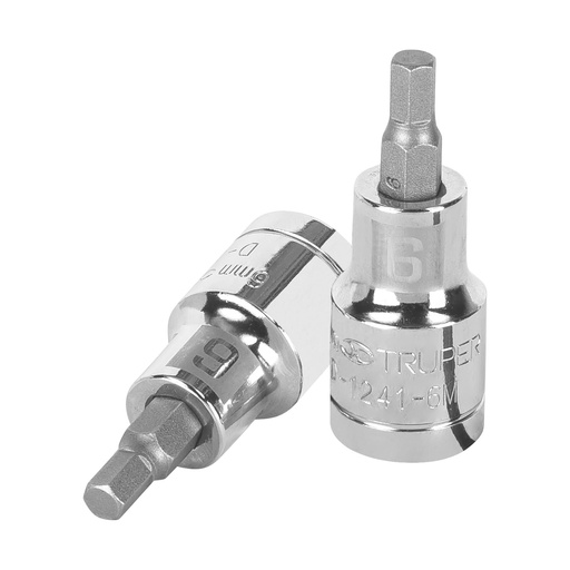 [13281] Dado punta hexagonal de 6 mm, cuadro 1/2', Truper