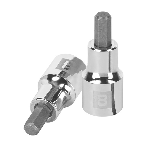 [13282] Dado punta hexagonal de 8 mm, cuadro 1/2', Truper