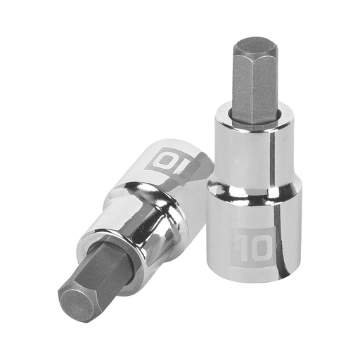 [13283] Dado punta hexagonal de 10 mm, cuadro 1/2', Truper