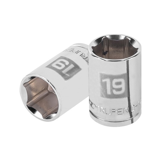 [13269] Dado de 19 mm, 6 puntas, cuadro 1/2', Truper