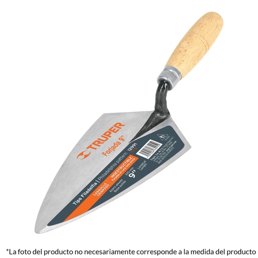 [102616] Cuchara para albañil, tipo Filadelfia 12', Truper
