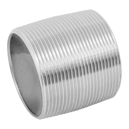 [48791] Niple de acero galvanizado 2' cuerda corrida, Foset