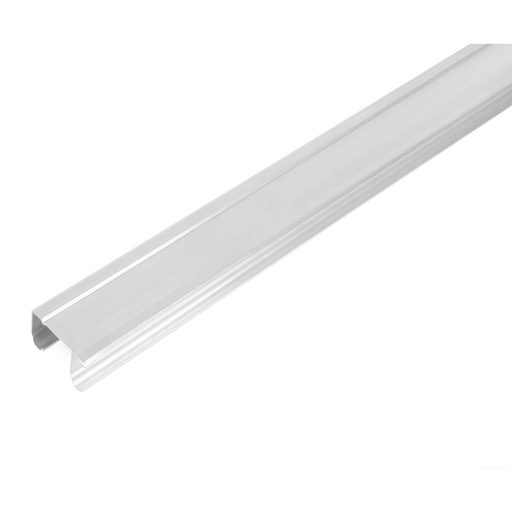 [48972] Riel superior 'JJ' de aluminio para puerta corrediza 2 m