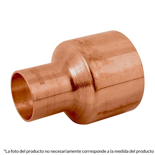 [48873] Cople reducción bushing cobre 1-1/4 x 1/2', Foset