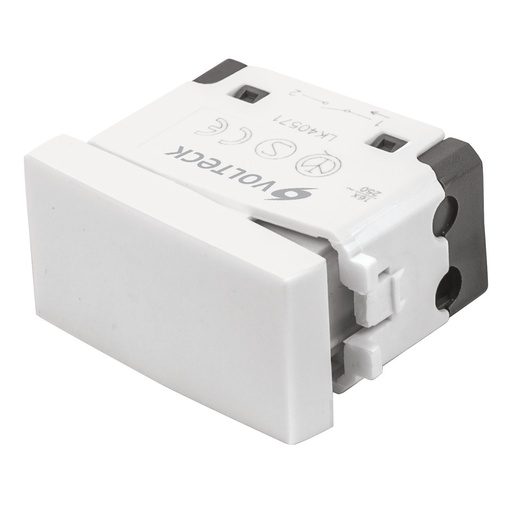 [48322] Interruptor sencillo, línea Oslo, color blanco, Volteck