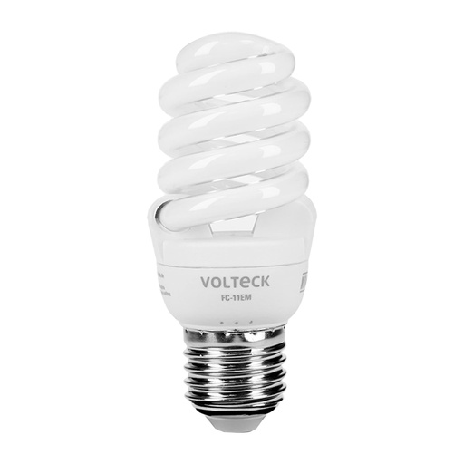 [48503] Lámpara espiral mini T2 11 W luz cálida en blíster, Volteck