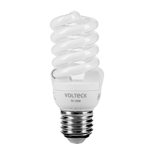 [48505] Lámpara espiral mini T2 13 W luz cálida en blíster, Volteck