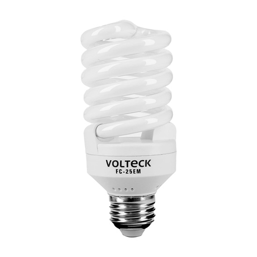 [48507] Lámpara espiral mini T2 25 W luz cálida en blíster, Volteck