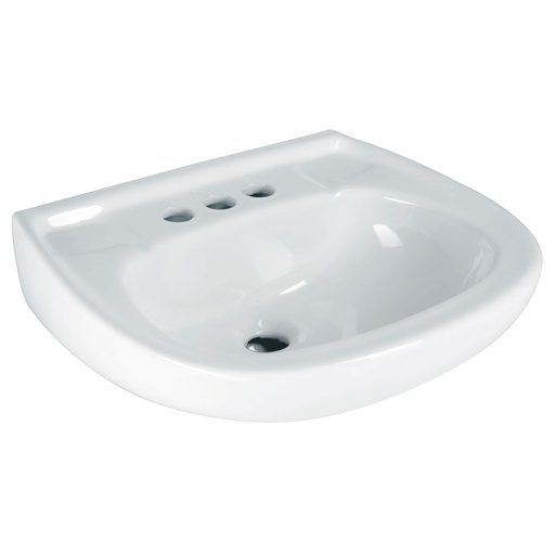 [44002] Lavabo cerámico con rebosadero, blanco, Foset