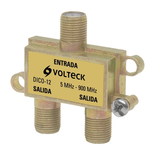 [48475] Divisor coaxial de 1 entrada y 2 salidas, Volteck