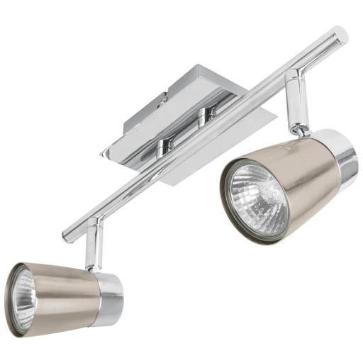 [48433] Luminario de sobreponer con 2 spots base GU10, Volteck